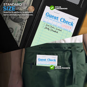 Green Guest Check Books for Servers (20 Pack) Server Note Pads by Stock Your Home – 20 Pack, Paper, Green, Model 1296