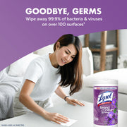 Disinfecting Wipes by Lysol – 80 Count (Pack of 1), Purple, Model 3296590