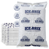 Ice Brix Leakproof Long Lasting Reusable Cold Packs Food-Safe Gel Ice Packs for Coolers & Shipping 8oz (Case of 36) by Polar Tech – Model IB 8