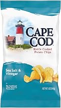 Cape Cod Potato Chips, Sea Salt & Vinegar Kettle Cooked Chips, 5 Ounce , 8 Count