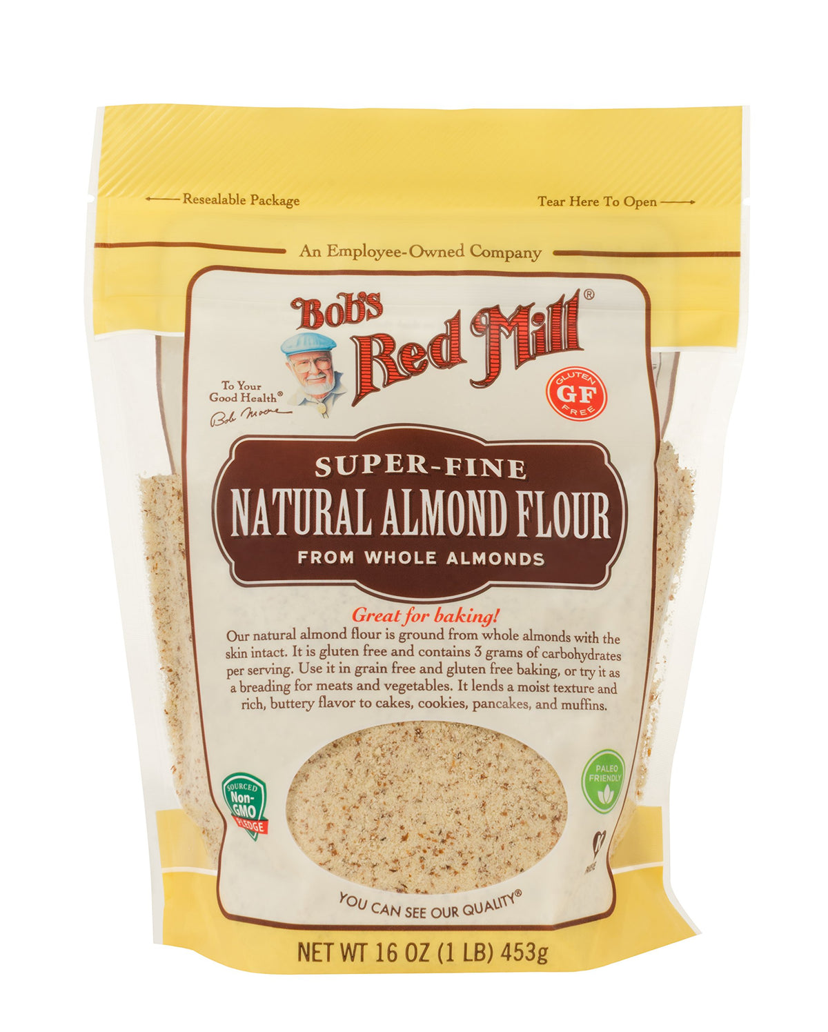 Bob's Red Mill 64 Ounce (Pack of 1) / Resealable / 1 Almond