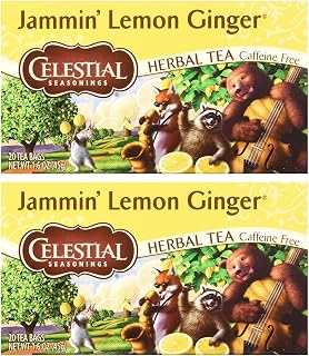 Celestial Seasonings Herbal Tea, Lemon Zinger, 20 Count (Pack of 2)
