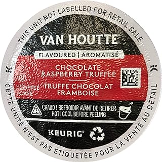 Van Houtte Raspberry Chocolate Truffle Keurig K-Cups, 18 Count, 6.35 OZ (180g)