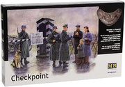 Masterbox Master Box Checkpoint German Soldiers and Civilians with Sentry Box (6) Figure Model Building Kits (1:35 Scale)