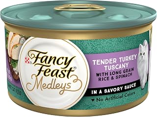 Purina Fancy Feast Medleys Turkey Tuscany Cat Food (24 Pack) 3 oz Cans