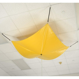 7' x 7' Leak Diverter - Yellow by Global Industrial – Flame Retardant PVC, Yellow, Model YLD27