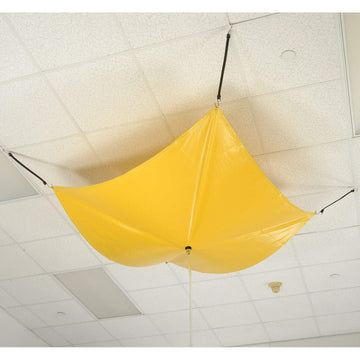 7' x 7' Leak Diverter - Yellow by Global Industrial – Flame Retardant PVC, Yellow, Model YLD27