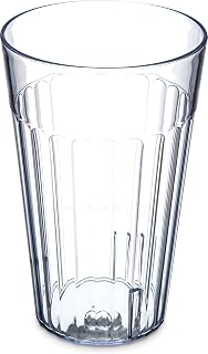 Carlisle FoodService Products Bistro Tumbler, Plastic Cups for Water or Drinks, 20 Oz, 1 Count, Clear