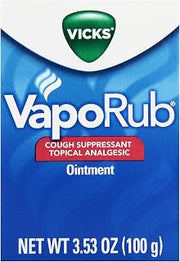 Vicks VapoRub Cough Suppressant Topical Analgesic Ointment 3.53 Oz (Pack of 24)
