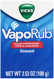 VapoRub Cough Suppressant Topical Analgesic Ointment 3.53 Oz (Pack of 24) by Vicks –, Model 223311