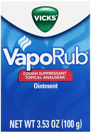 VapoRub Cough Suppressant Topical Analgesic Ointment 3.53 Oz (Pack of 24) by Vicks –, Model 223311