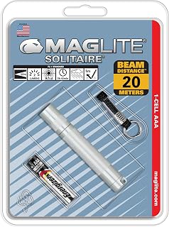 MagLite Solitaire Incandescent 1-Cell AAA Flashlight, Silver