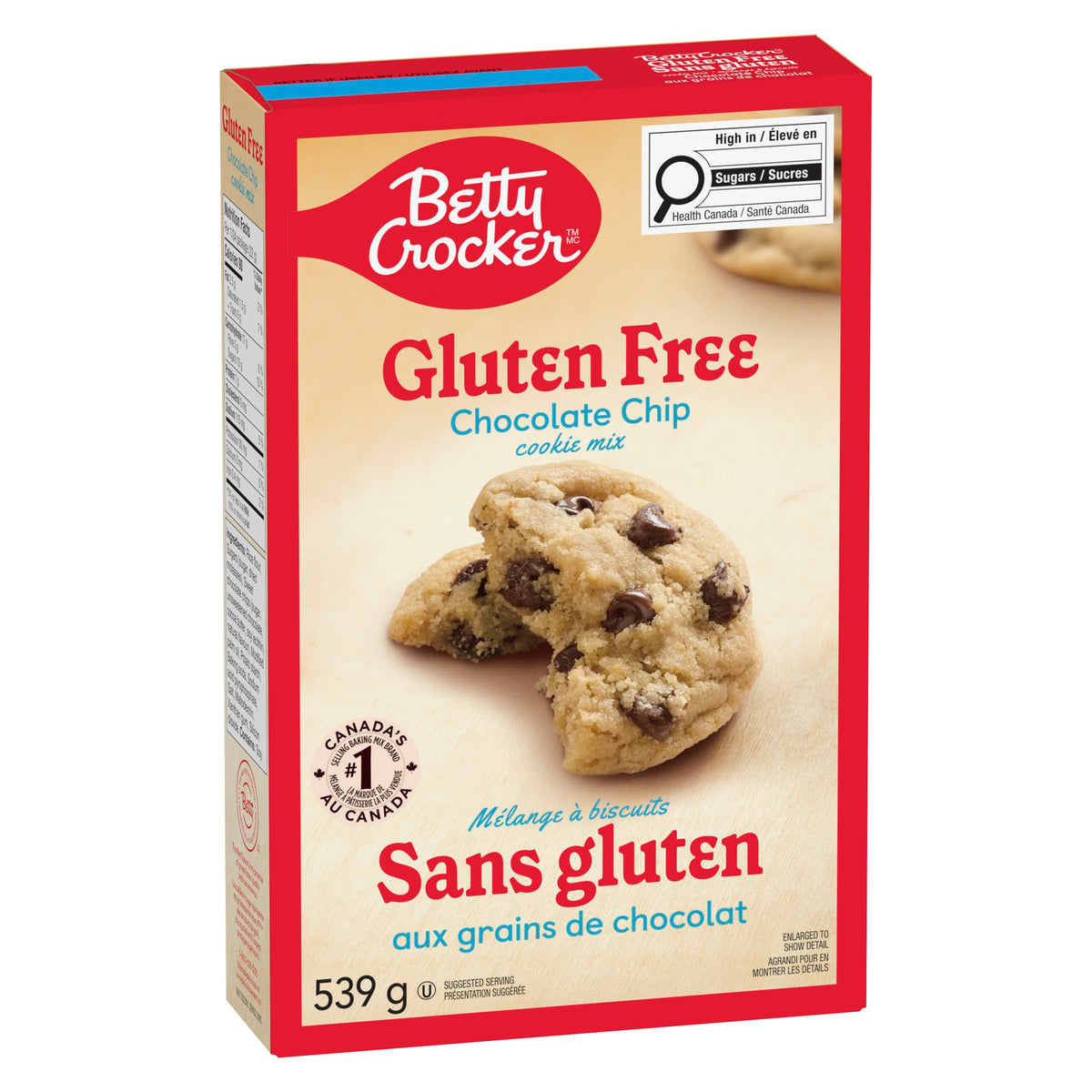 Gluten Free Cookie Mix Chocolate Chip 539 Gram Imported from Canada by Betty Crocker – 19.01 Ounce (Pack of 1), Model 065633449145