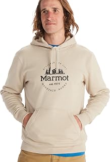 MARMOT Men's Culebra Peak Hoody - Hooded Midweight Pullover Fleece Sweatshirt with Screen Printed Graphic and Kangaroo Pocket