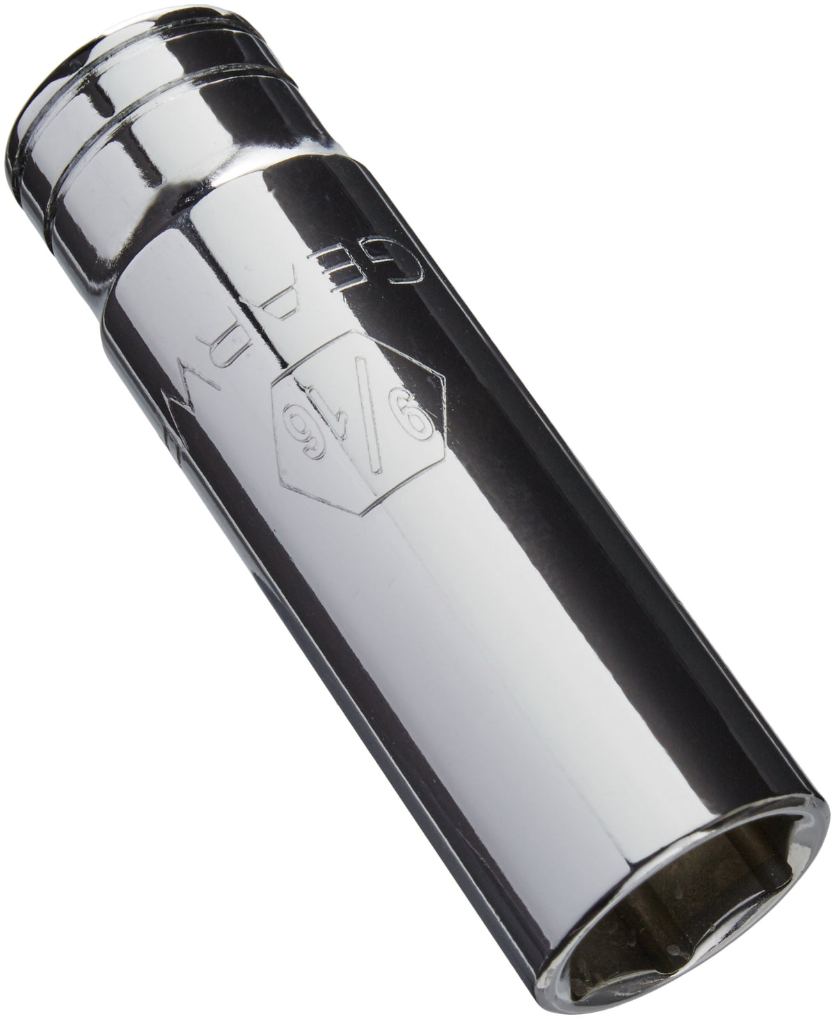 3/8" Drive Deep SAE Socket 9/16" by GEARWRENCH – 2.5 in, Alloy Steel, Full Polish Chrome, Model 80368