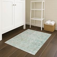 Addison Rugs Chantille ACN2727 Turquoise 2'6" x 3'10" Indoor/Outdoor, Machine Washable, Easy Clean, Non Shedding, Bedroom, Living Room, Dining Room, Kitchen, Patio Rug