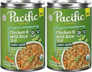 Pacific Foods Soup Chicken Wild Rice Low Sodium Organic, 16.3 Ounce (Pack of 2)