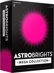 Astrobrights Mega Collection, Colored Cardstock, Ultra Pink, 320 Sheets, 65 lb/176 gsm, 8.5" x 11" - MORE SHEETS! (91680)