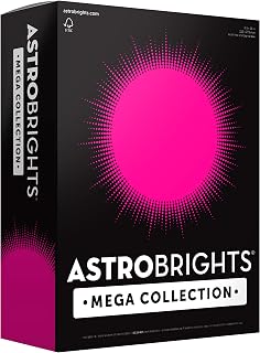 Astrobrights Mega Collection, Colored Cardstock, Ultra Pink, 320 Sheets, 65 lb/176 gsm, 8.5" x 11" - MORE SHEETS! (91680)