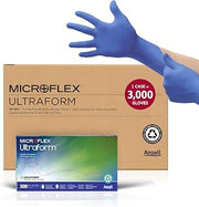 Ansell MICROFLEX Ultraform UF-524 Nitrile Exam Gloves, XS/S, Case of 3000