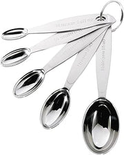 Cuisipro Stainless Steel Measuring Spoon Set Silver, Standard