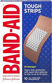 BAND-AID Brand Tough Strips Adhesive Bandages, Extra Large, 10 Count