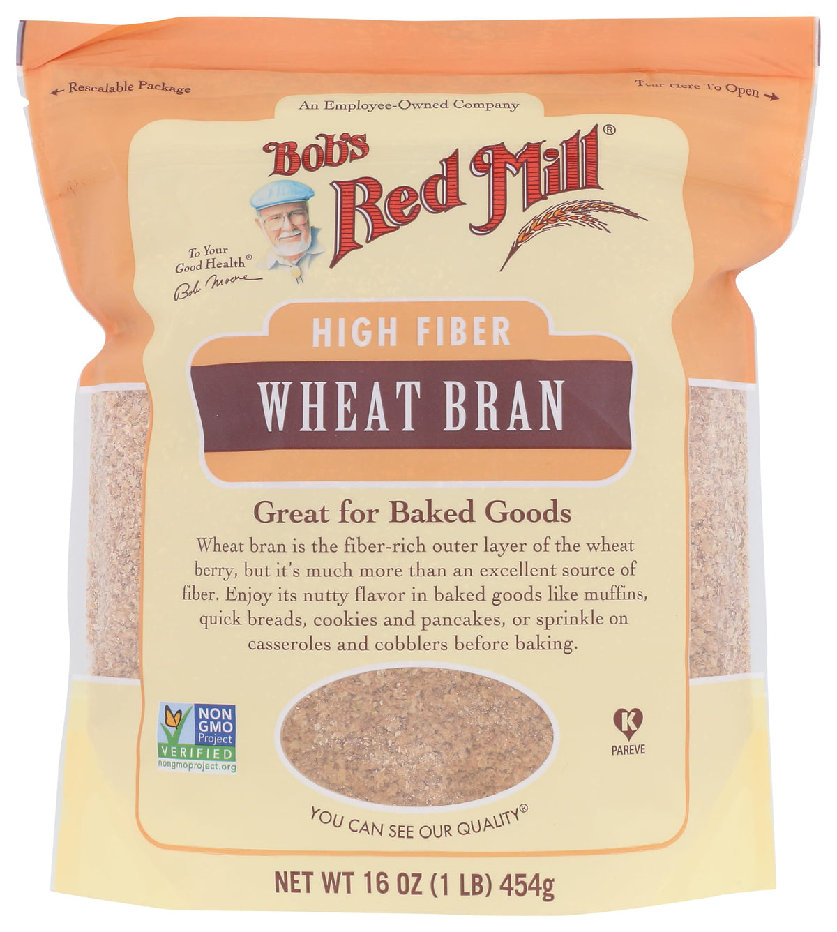 Bob's Red Mill 16 Ounce (Pack of 1) / Light Brown to Tan Flakes Varying in Size. / VO Wheat Flours & Meals