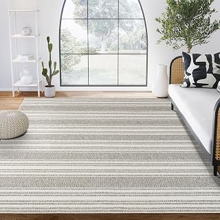 Abani Luca Collection Grey Area Rug, 8' x 10' – Solid Design, Non-Shedding, Easy to Clean, Durable for Living Rooms, Bedrooms & Offices, Pet & Kid Friendly
