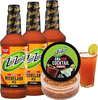 Ultimate Michelada Bundle - 3-pack of 32oz Michelada Mix + 1 Zing Zang 3oz Bloody Mary Cocktail Rim Salt