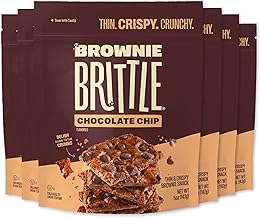 Brownie Brittle – Original Chocolate Chip Thin and Crispy Sweet Snacks