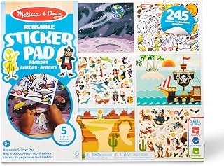 Melissa & Doug Reusable Sticker Pads Set: Adventure - 245+ Stickers