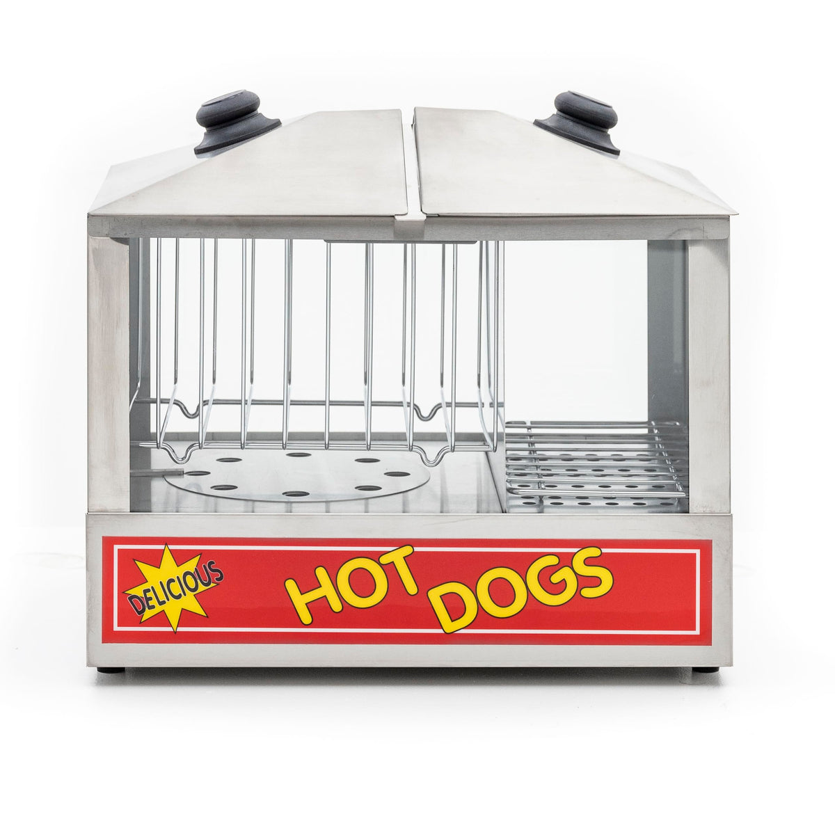 Hot Dog Steamer by Adcraft – 8.0 quarts, Stainless Steel, Silver, Model HDS-1300W/100