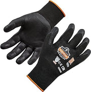 Nitrile Coated Work Gloves, High Dexterity, Ergodyne ProFlex 7001, Medium,Black