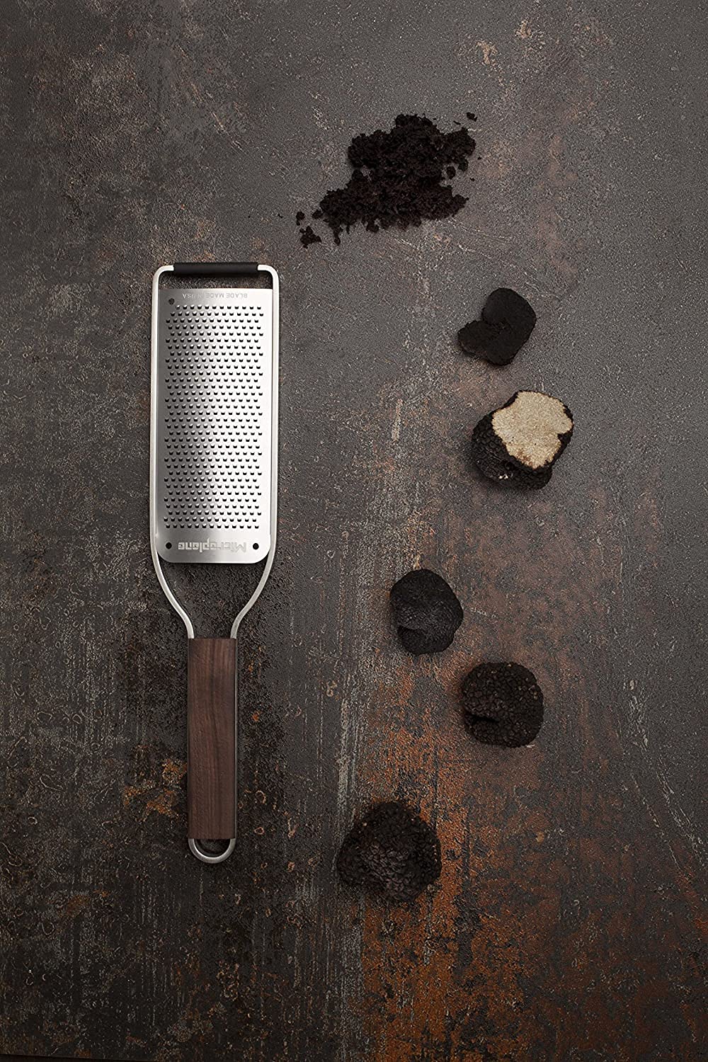 Master Series Wood Handle Stainless Steel Frame Fine Blade Cheese Grater by Microplane – 18/8, Stainless Steel, Model 15402