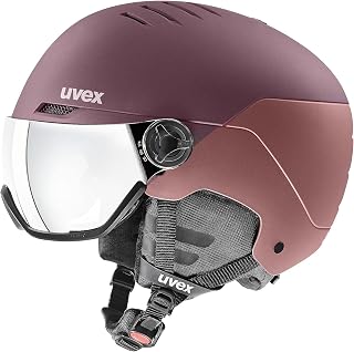 Uvex Wanted Visor ski Helmet for Women & Men - Adjustable Helmet with Integrated Visor
