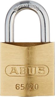 ABUS 65/20 Solid Brass Padlock Keyed Different - Hardened Steel Shackle