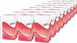 Genuine Joe Jumbo Striped Drinking Straw, 7.8" Length, Red/White, 500/Box, 24 Count