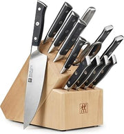 ZWILLING Spectrum 14-Piece Knife Block Set (Birchwood Block)