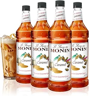 Monin Caramel, 48-Ounce Packages (Pack of 4)