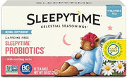 Celestial Seasonings Sleepytime Wellness Tea Plus Probiotics, Caffeine Free, 18 Tea Bags Box