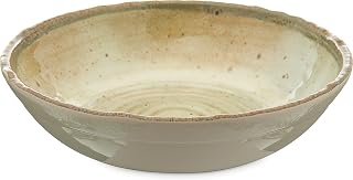 Carlisle FoodService Products Gathering Reusable Plastic Bowl Salad Bowl for Home and Restaurant, Melamine, 35.5 Ounces, Adobe