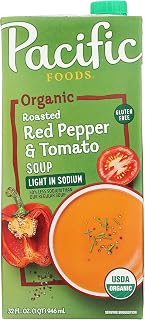 Pacific Foods Organic Low Sodium Red Pepper And Tomato Soup, 32 fz