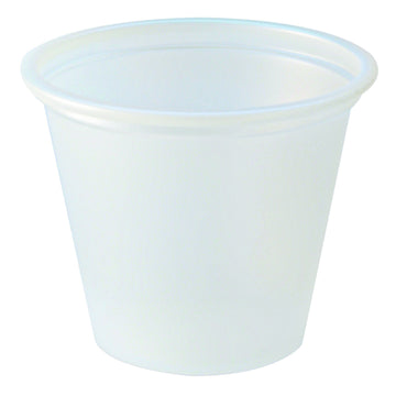 Fabri-Kal PC100 1-Ounce Capacity 1.8-Inch Top Width by 1.1-Inch Bottom Width by 1.4-Inch Height Translucent Polystyrene Portion Cup 250-Pack (Case of 10) – Drinking Cup