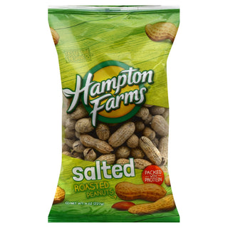 Salted Roasted Peanuts, 8 Ounce by Hampton Farms – 8 Ounce