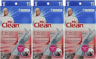 Mr. Clean Bliss Premium Latex-Free Gloves, Small, 3 pairs