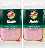 Scotch-Brite Dobie Sponge Cloths | Scrub & Wipe | Non-Scratch | Absorbent | 2 Pack