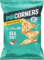 Popcorners Popped Corn Snack Chips, Sea Salt, 5 Oz