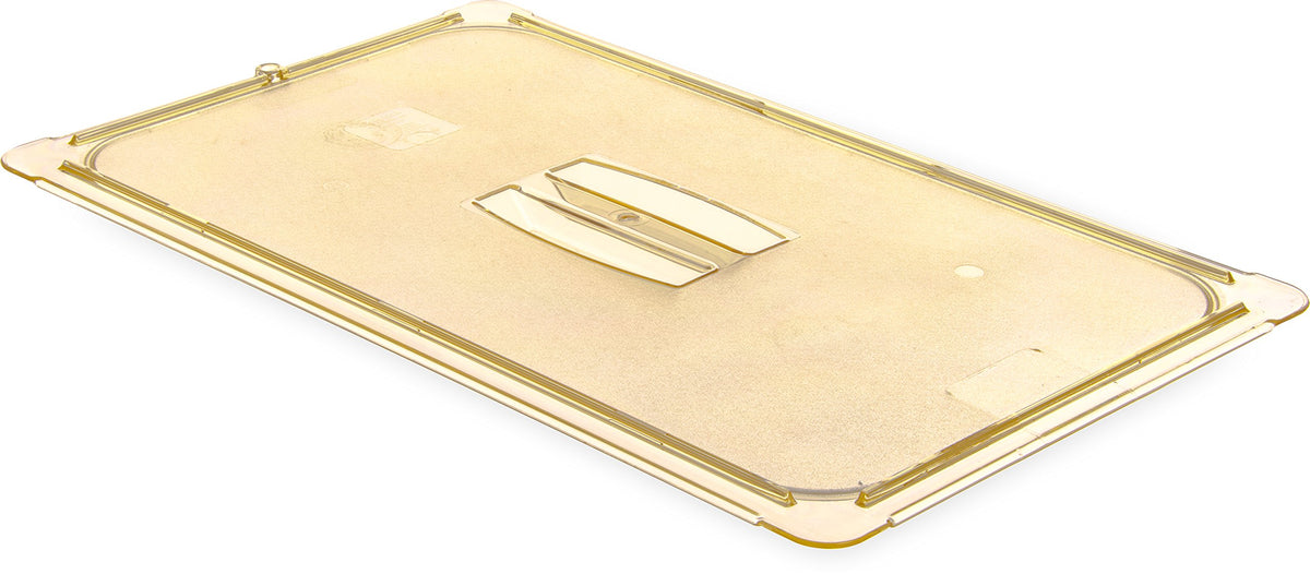 StorPlus Handled Lid by Carlisle FoodService Products – Full Size (Pack of 1), 0.0 ounces, Polycarbonate, Amber, Model 10410U13