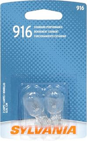 SYLVANIA 916 Basic Miniature Bulb, (Contains 2 Bulbs)