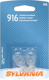 SYLVANIA 916 Basic Miniature Bulb, (Contains 2 Bulbs)